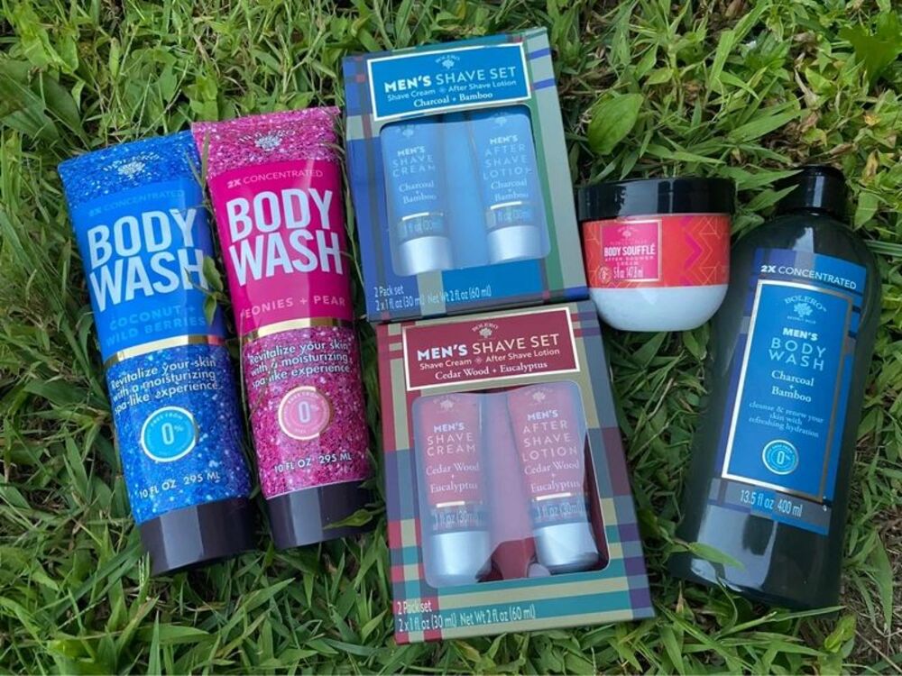 Bolero body wash and lotions